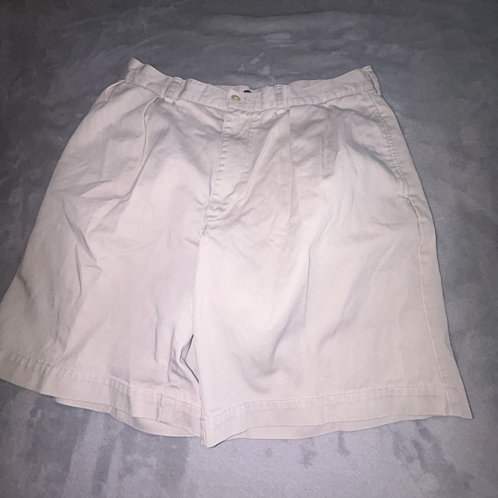 VTG 90s Y2K Polo Ralph Lauren Tyler Chino DBL Pleated Shorts Cotton 2 Pleat 32